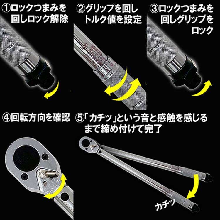 E-Value プレセット型トルクレンチ ケース付 ETR4-200 12.7mm(1／2