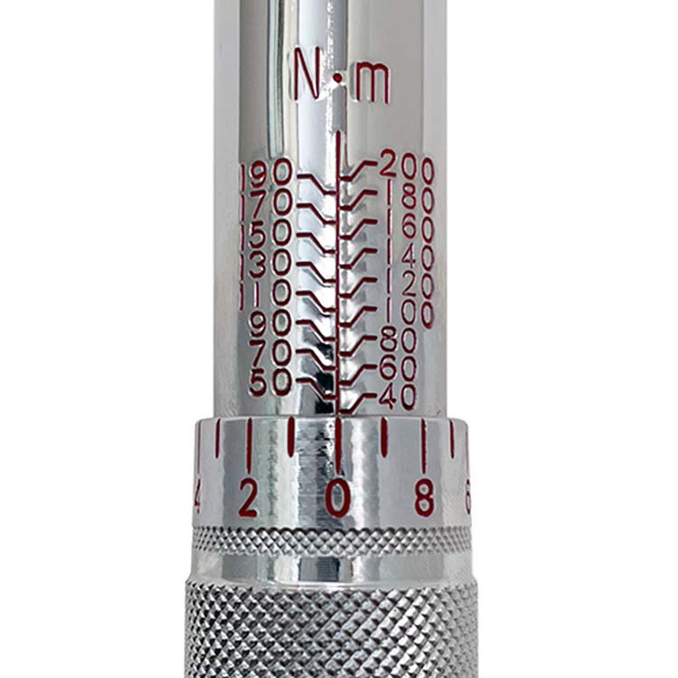 E-Value プレセット型トルクレンチ ケース付 ETR4-200 12.7mm(1／2