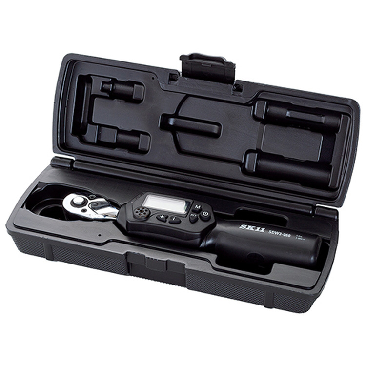 SK11 デジタルトルクレンチ 9.5mm(3／8インチ)3〜60N・m ケース付 SDW3