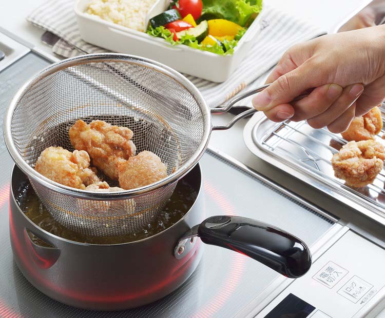 ヨシカワ お弁当フライヤー 揚げ鍋 16cm SJ3163 ( 1個 ) : 爽快