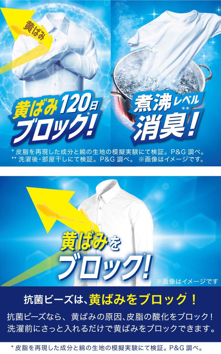 レノア 煮沸レベル消臭 抗菌ビーズ 部屋干し 花とおひさまの香り 本体