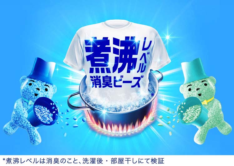 レノア 煮沸レベル消臭 抗菌ビーズ 部屋干し 花とおひさまの香り