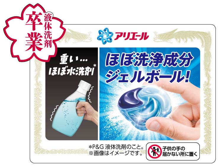 アリエール 洗濯洗剤 ジェルボール プロ まるごと洗浄消臭 詰め替え