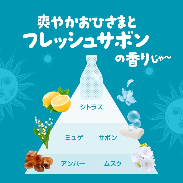 ボールド 柔軟剤入り 洗濯洗剤 液体 爽やかおひさまとフレッシュサボン