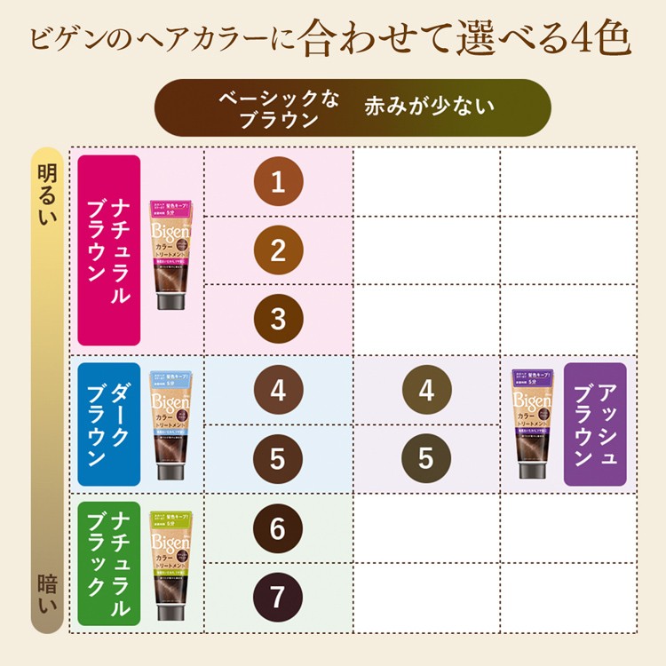 トリートメント5本セット ダークブラウン ナチュラルブラウン カラートリートメント同色5本セット | カラートリートメント