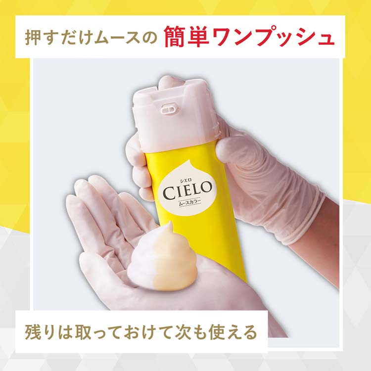 【６個セット】hoyu CIELO 白髪染め Smoky Ash シエロ CIELO（hoyu） シエロ ムースカラー 1 かなり明るいライトブラウン ( 1