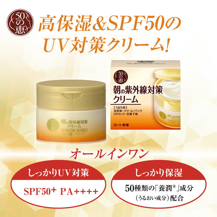 50の恵 朝の紫外線対策クリーム ( 90g )/ 50の恵 ( 日焼け止め ) : 4987241139279 : 爽快ドラッグ - 通販 -  Yahoo!ショッピング