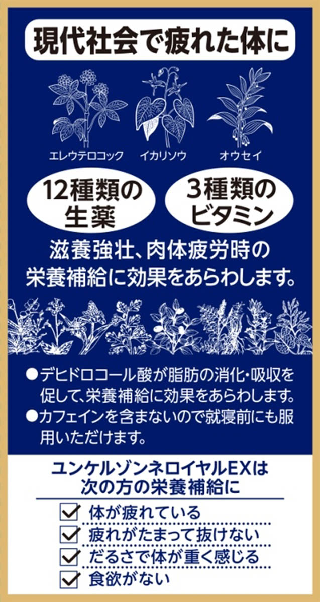 第2類医薬品)ユンケルゾンネロイヤルEX ( 48錠 )/ ユンケル