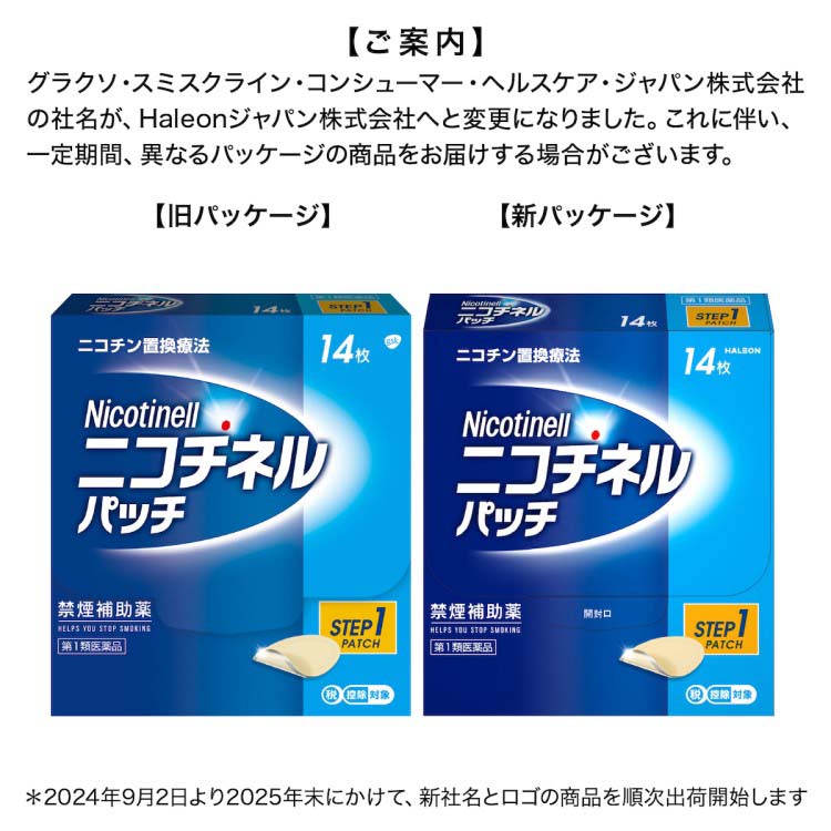 第1類医薬品)ニコチネル パッチ 20 禁煙補助薬 14枚 ( 14枚入
