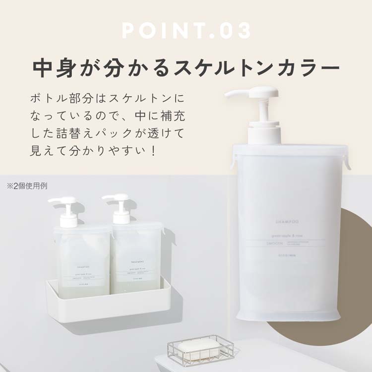 アイメディア 詰替えパックがそのままポンプ シャンプーディスペンサー