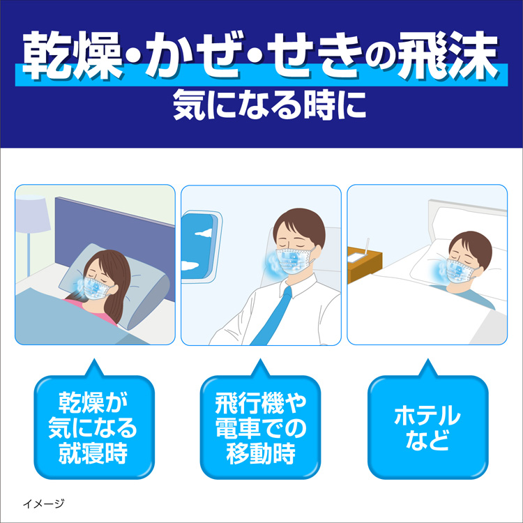 のどぬ〜る ぬれマスク 昼夜兼用 立体タイプ 無香料 ( 3セット入*3箱