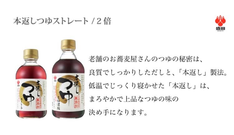 盛田 本返しつゆストレート ( 300ml*2本セット )/ 盛田(MORITA) :507263:爽快ドラッグ - 通販 - Yahoo!ショッピング