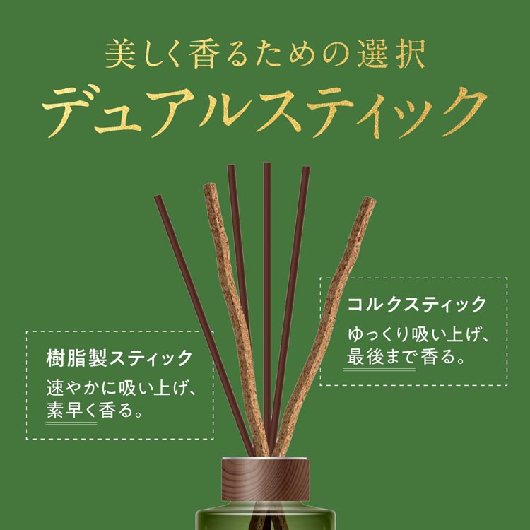 スッキーリ！ CORK+STICK Puriture リードディフューザー 芳香剤 大樹