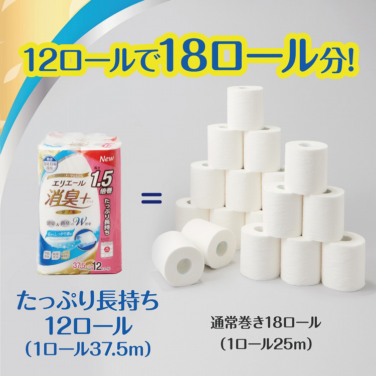 エリエール 消臭+ しっかり香る フレッシュクリアの香り たっぷり
