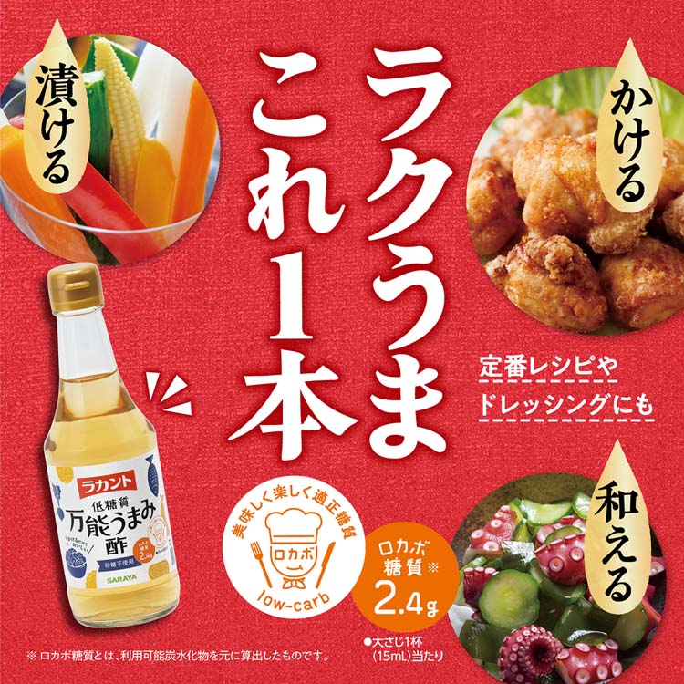 ラカント 低糖質 万能うまみ酢 ( 300ml*3本セット )/ ラカント ( 低糖質 調味酢 ヘルシー 砂糖不使用 お酢 料理 )  :536221:爽快ドラッグ - 通販 - Yahoo!ショッピング