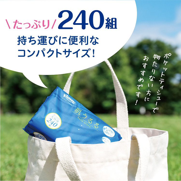 クリネックス ローションティッシュ ポケット スヌーピー(20枚(10組)*4個パック*3袋セット)