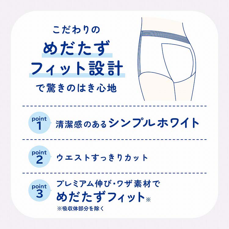 せんべいアテント下着爽快Lサイズ6個パックおまとめ アテント 超うすパンツ 下着爽快 シンプルホワイト L ( 22枚入*3袋