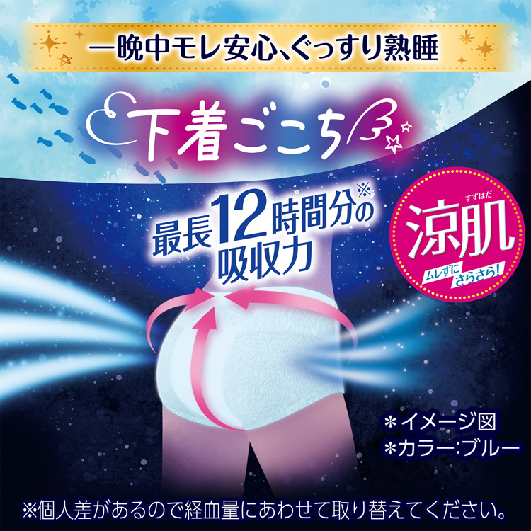 日本限定モデル】【日本限定モデル】ソフィ 超熟睡 ショーツ 涼肌 M-L 生理用ナプキン 夜用 5枚入*7袋セット ソフィ 生理用ナプキン 