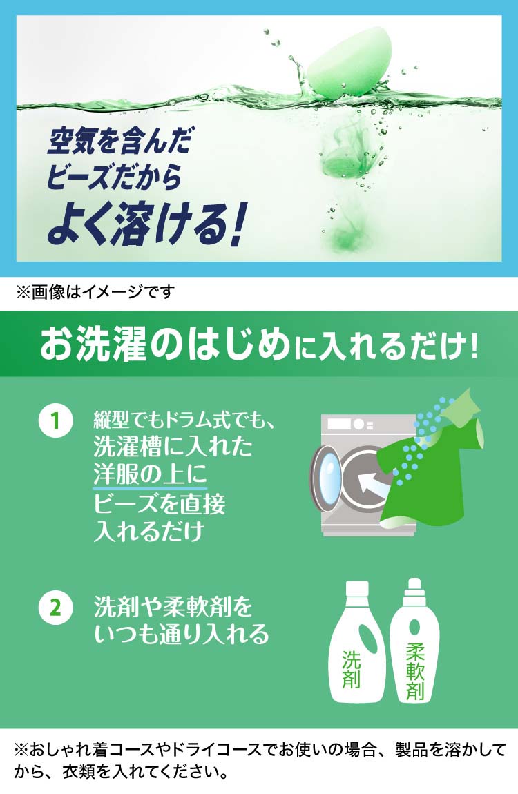 レノア 抗菌ビーズ グリーン 詰め替え 超特大 ( 1180ml*6袋セット