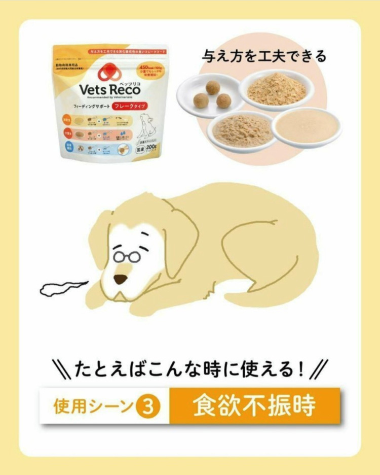 Vets Reco フィーディングサポート フレークタイプ ( 200g*10袋セット