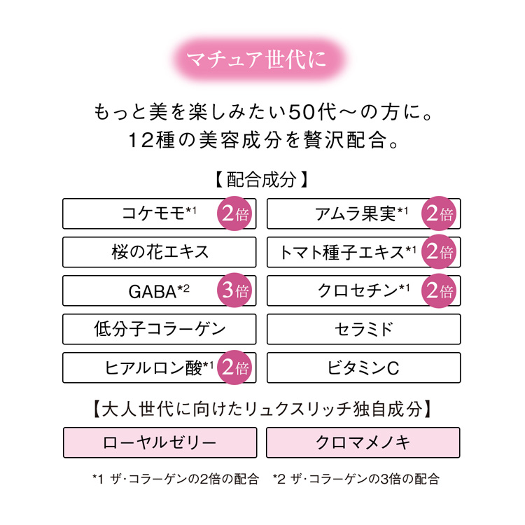 ザ・コラーゲン リュクスリッチ タブレット 21日分 ( 126粒入×3セット