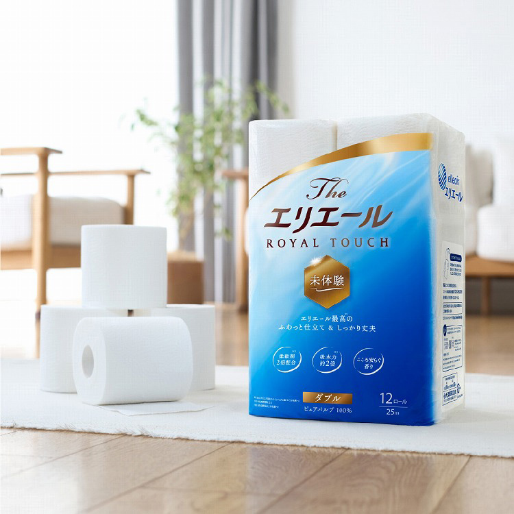 エリエール Theエリエールトイレットティシュー ダブル ( 12ロール×3