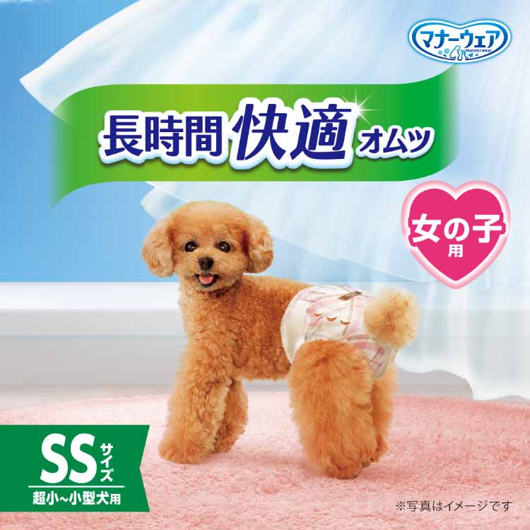 定期お届け】マナーウェア長時間快適オムツ女の子用SSS38枚