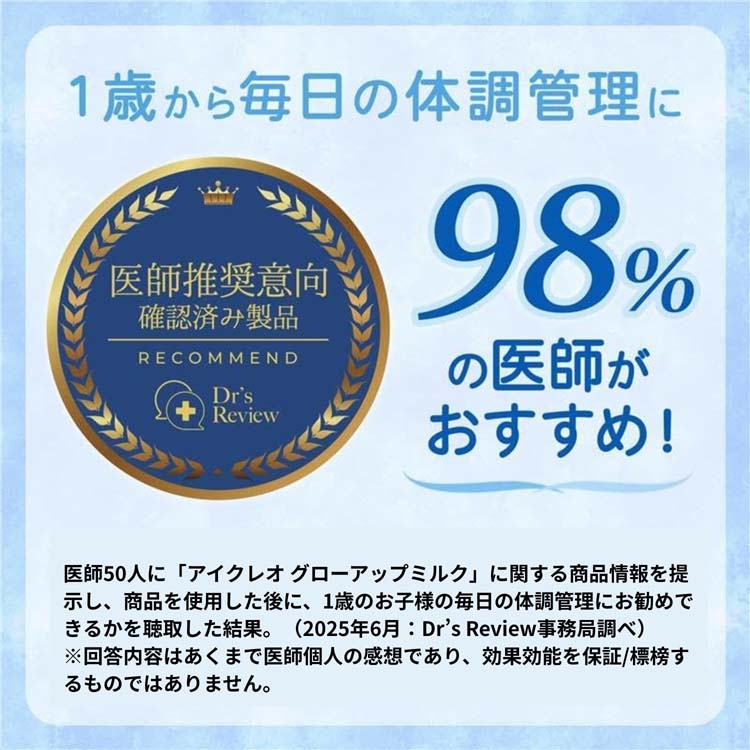 アイクレオ グローアップミルク 缶 ( 2缶入×3セット(1缶820g