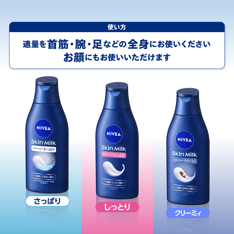 ニベア スキンミルク しっとり ポンプつめかえ用 ( 290g×2セット