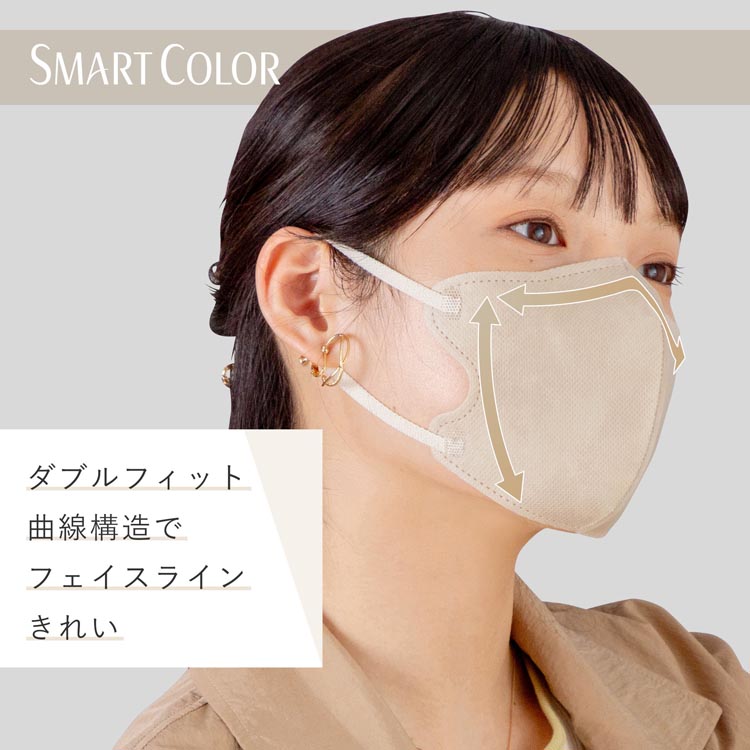 クリーングッズ（CLEAN GOODS） 1day空間マスク ヒアルロン酸配合 5枚入り ジャストフィットタイプ マスク ブラック 黒 ベージュ  イエロー オレンジ グレー ピンク グリーン 15カラー│Z-CRAFT（ゼットクラフト） WEB本店