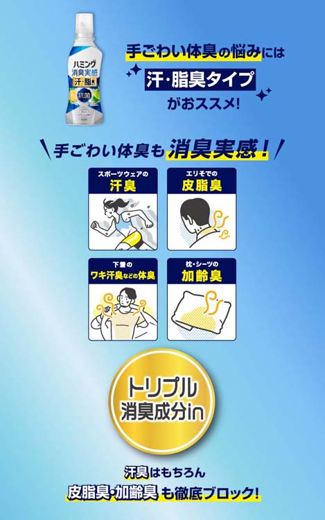 ハミング消臭実感 オレンジ＆フラワーの香り つめかえ用 ( 950ml×2