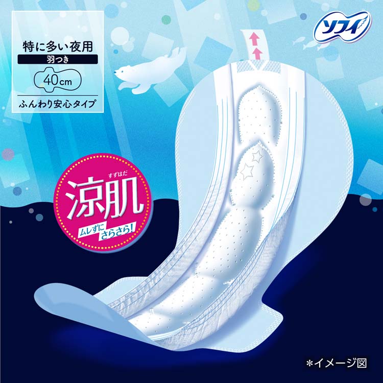 ゆきがし様完成品ナプキン入れ2セット ソフィ 超熟睡ガード 涼肌 夜用 羽つき 400 ナプキン ( 16枚入×2セット