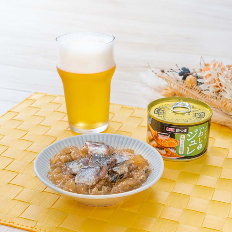 K＆K 缶つま 北海道産いわしとジュレ 柚子胡椒風 ( 150g×4セット