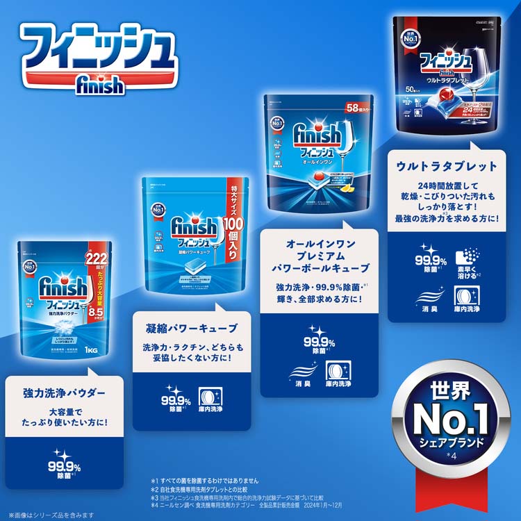 フィニッシュ 食洗機庫内強力洗浄タブレット ( 3個入×4セット(1個17g