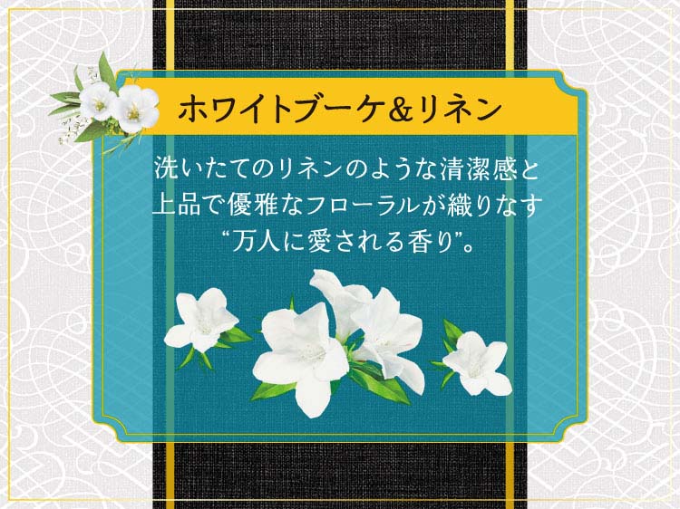 レノア ハピネス 柔軟剤 5つ星HOTEL推奨 ホワイトブーケ＆リネンの香り