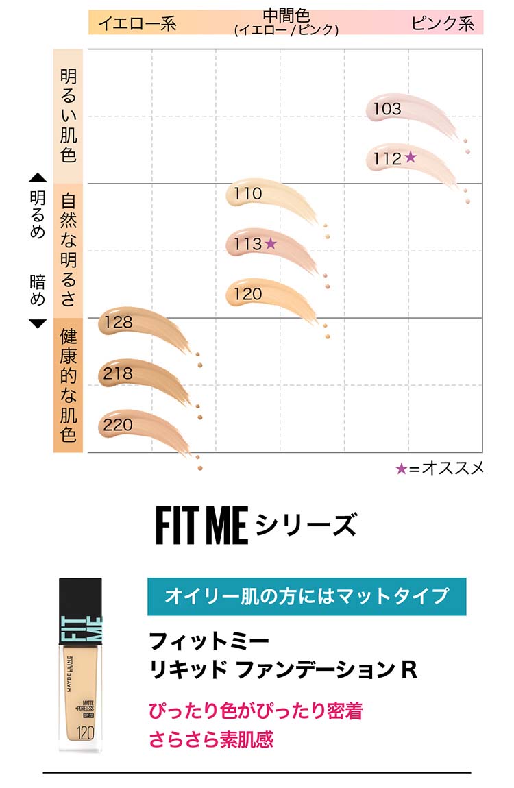 フィットミー リキッド ファンデーション D 【ツヤ】103 明るい肌色(ピンク系) ( 30ml )/ メイベリン  :6902395762270:爽快ドラッグ - 通販 - Yahoo!ショッピング