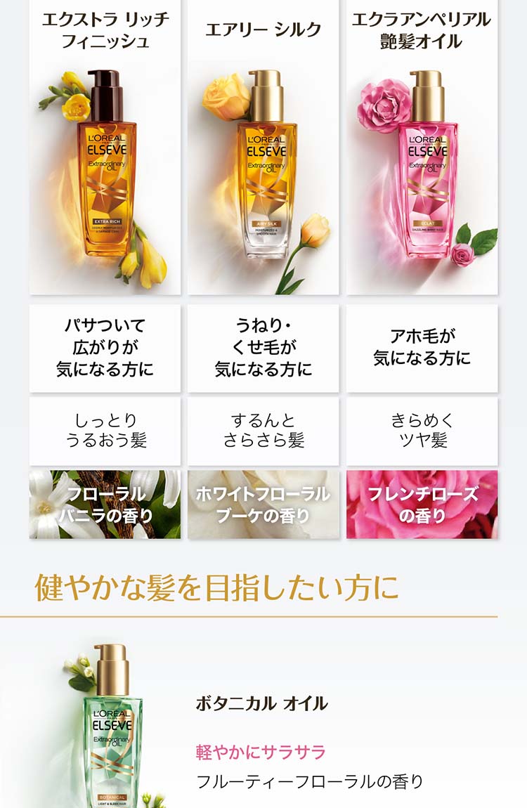 ロレアル パリ ヘアオイル ジャスミン インフュージョン
