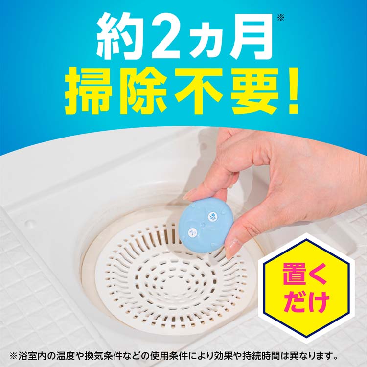 らくハピ お風呂の排水口 ピンクヌメリ予防 防カビプラス 浴室 ( 10個