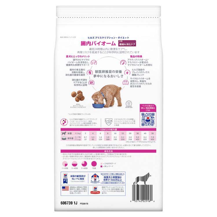 腸内バイオーム 小粒 チキン 犬用 療法食 ドッグフード ドライ ( 1kg