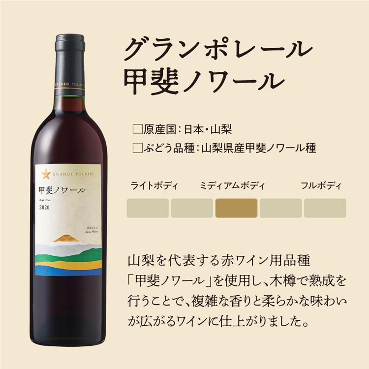 グランポレール 甲斐ノワール ( 750ml ) 日本ワイン 赤ワイン ギフト