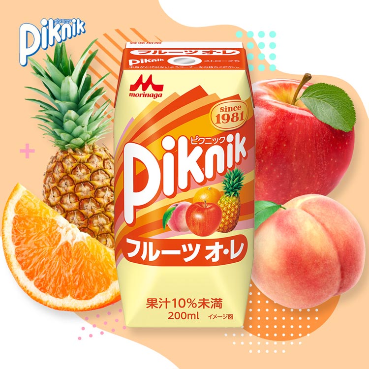 ピクニック フルーツ ( 200ml*24本入 )/ 紙パック 常温保存 飲み切り