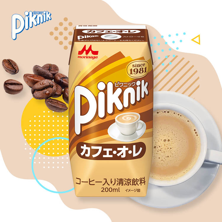 ピクニック カフェオレ ( 200ml*24本入 )/ ピクニック(Piknik) 紙