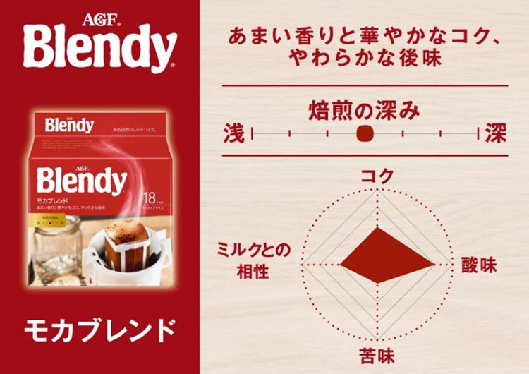 AGF ブレンディ レギュラーコーヒー ドリップコーヒー モカブレンド ( 7g*100袋入*2箱セット )/ ブレンディ(Blendy)  :73861:爽快ドリンク専門店 - 通販 - Yahoo!ショッピング