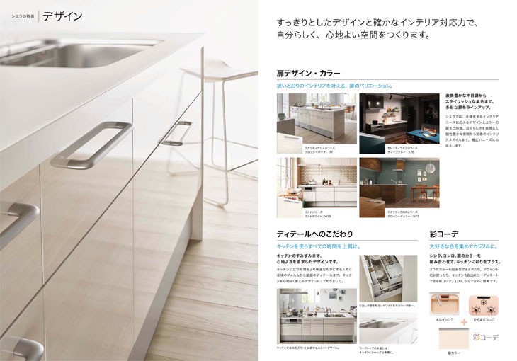 LIXIL システムキッチン シエラS Plan08 写真セット キッチン部