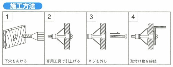 ボードアンカー(30本x5箱) BA427 若井産業 WAKAI : 創工館 ボードアンカー(30本x5箱) BA427 若井産業 WAKAI : 創工館