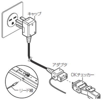 未来工業 OKチェッカー(R) (アースチェック付) KDK-1E :20230809210319