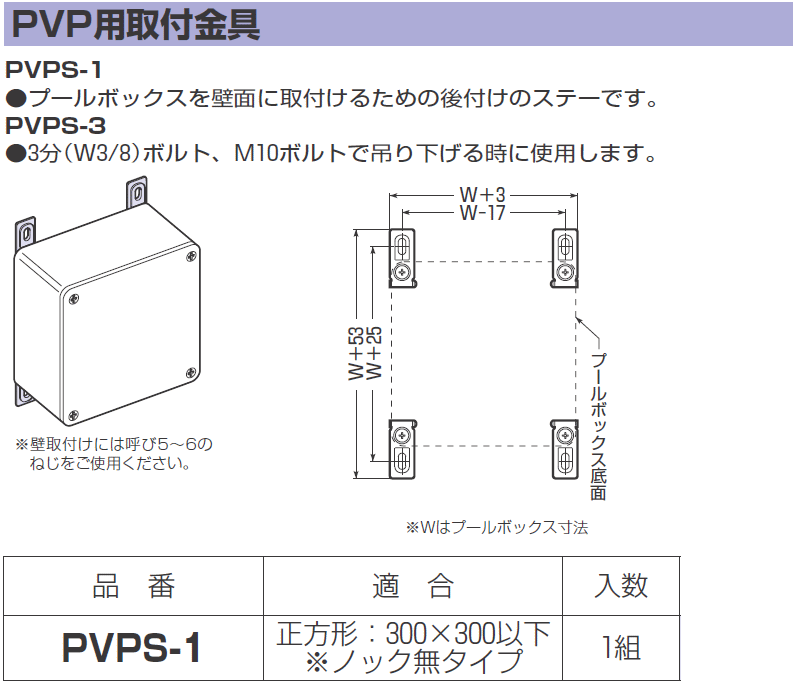 未来工業 PVP用取付金具 吊りボルト用 1組 PVPS-3 MIRAI : 創工