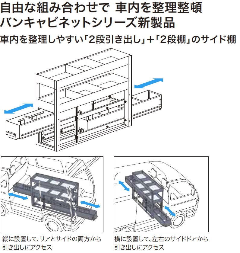 直送品 バンキャビネット(サイド棚) SCT-S06 ジェフコム デンサン