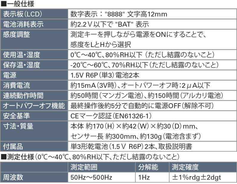 ベルト周波数チェッカー SK-8101 カイセ KAISE SK8101 : sk-8101-kaise