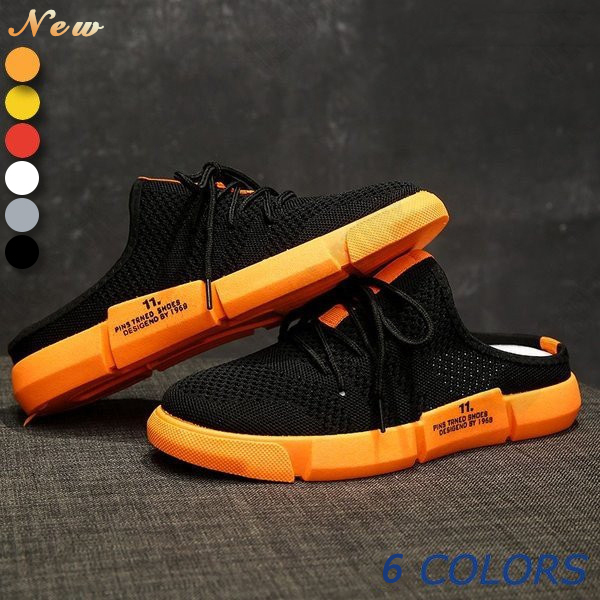 スニーカーメンズ かかとなし 父の日 サンダル 代引き人気 カジュアルシューズ メンズ 靴 春夏 ローカット通気性靴 軽量 スニー おしゃれ カー